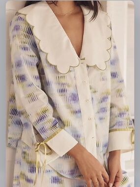 NWOT Lyrebird Scalloped Collar top from Anthropologie